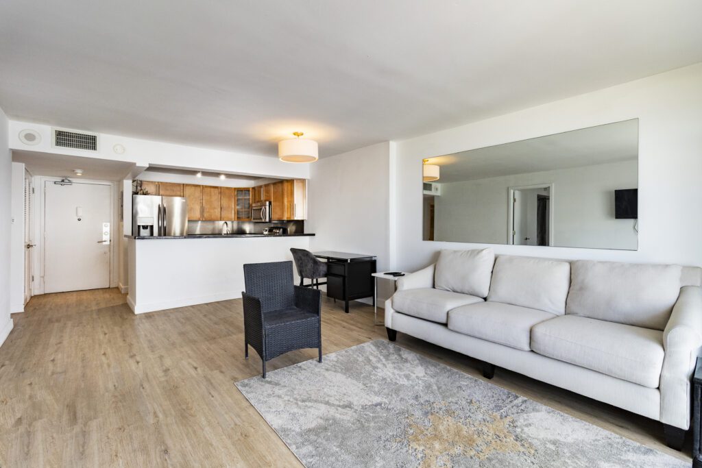 View of Fully-Equipped 1-Bedroom Condo on Ocean Drive: For Lease | Sea Grove Realty